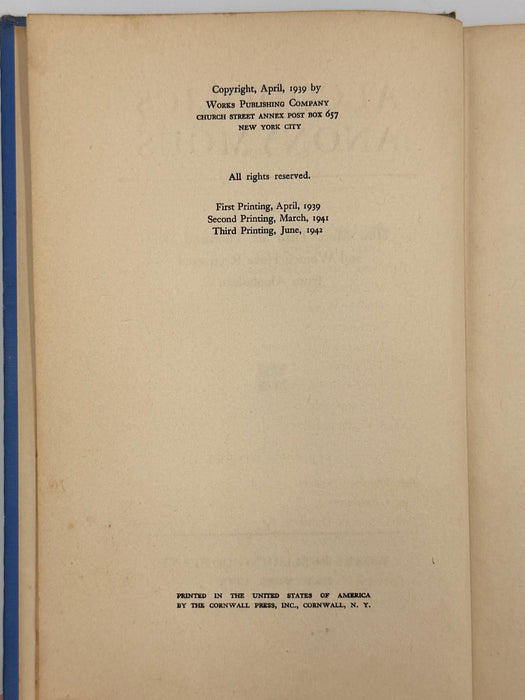 Alcoholics Anonymous First Edition Light Blue 3rd Printing from 1942 - RDJ