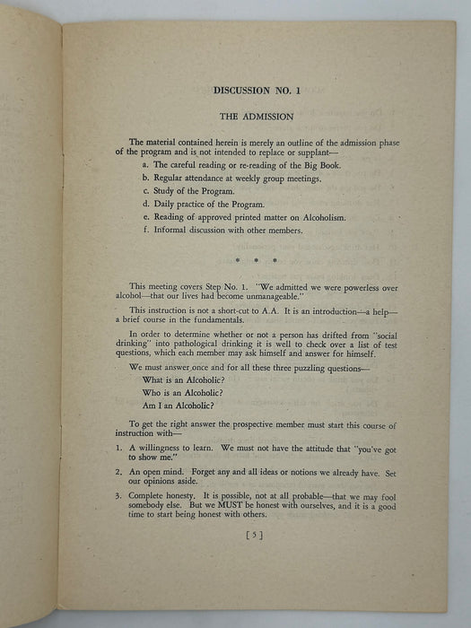 Alcoholics Anonymous: An Interpretation of our Twelve Steps