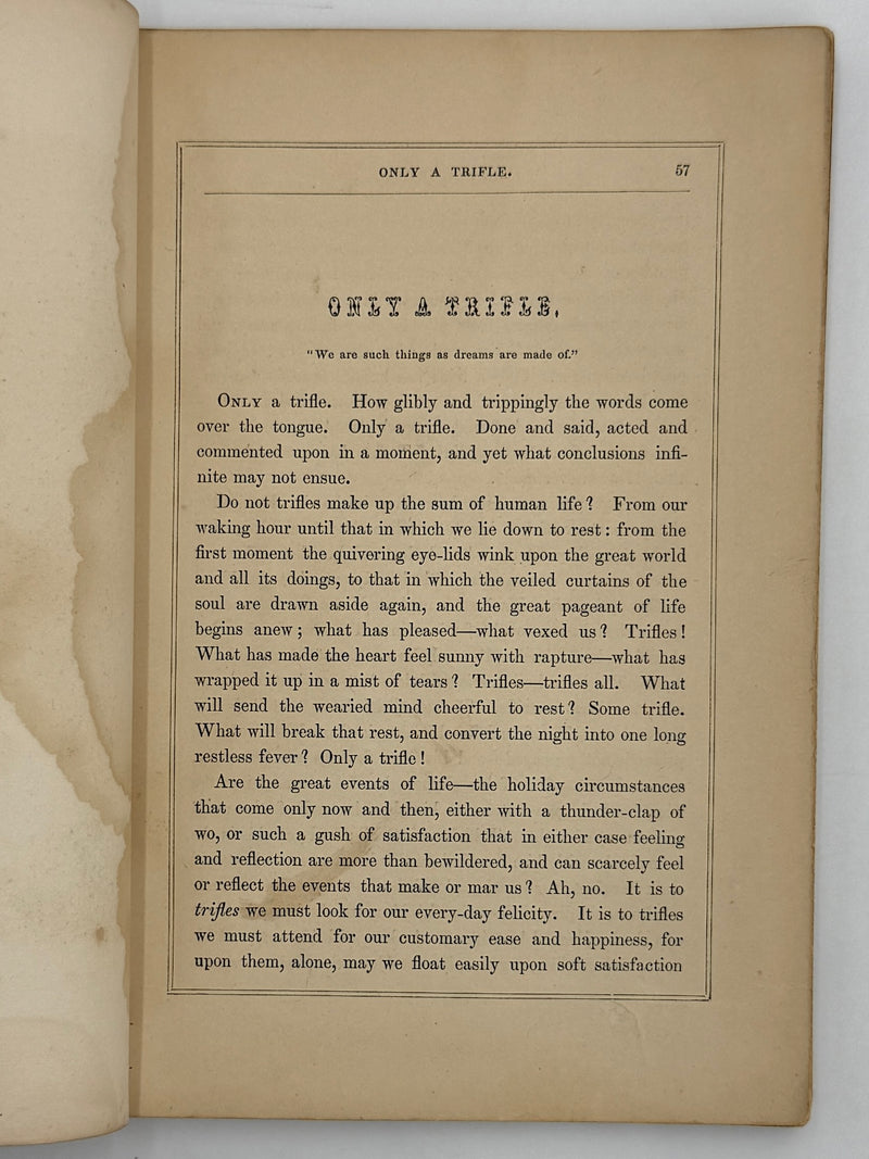 Set of Three Early Sons of Temperance Publications (ca. 1850–1855)
