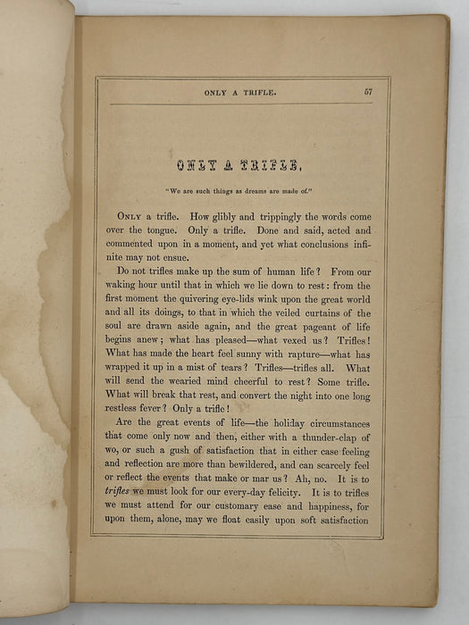 Set of Three Early Sons of Temperance Publications (ca. 1850–1855)