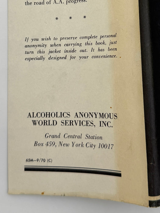 Alcoholics Anonymous Second Edition Big Book 11th Printing with ODJ