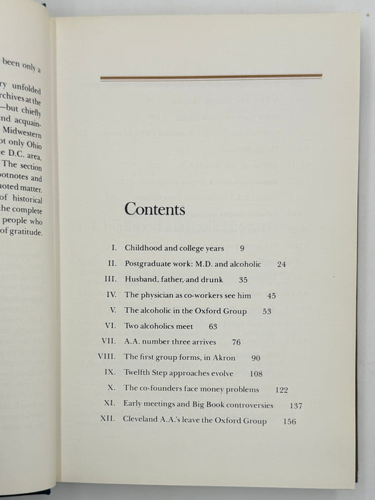 Dr. Bob and the Good Oldtimers - First Printing 1980 - with Original Jacket