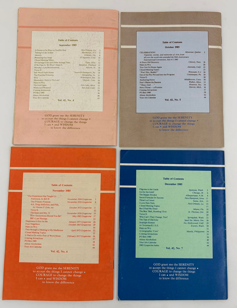 AA Grapevine Complete Set 1985