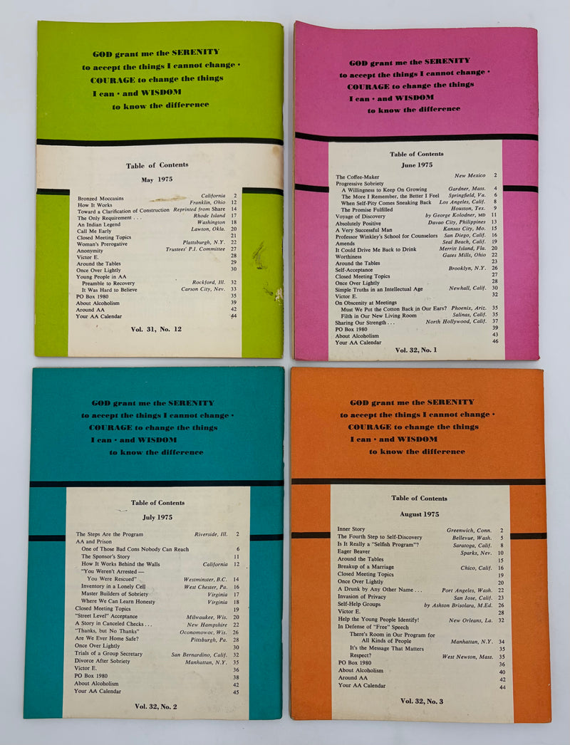 AA Grapevine Complete Set 1975