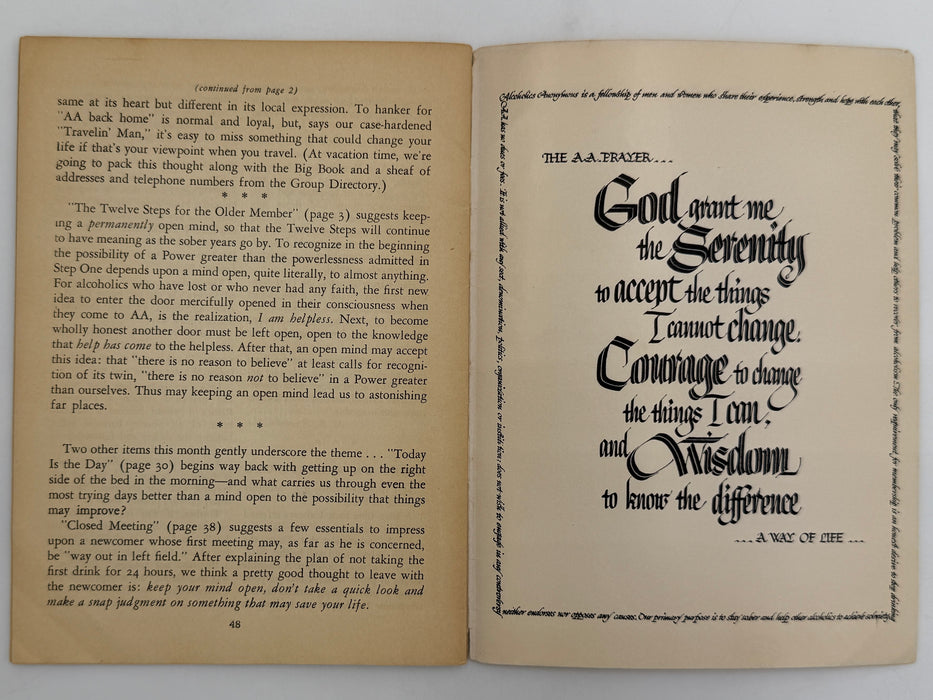 AA Grapevine from August 1954 - Hospitals and Prisons