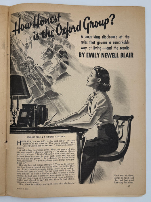 Liberty Magazine from August 1938 - How Honest is the Oxford Group?