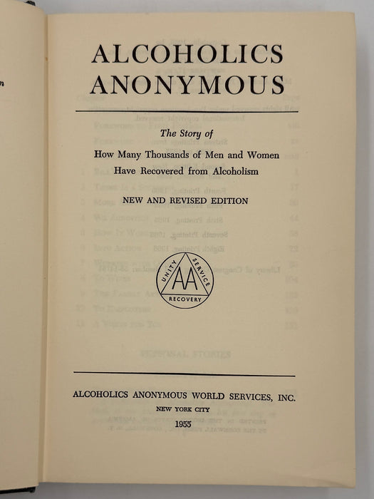 Alcoholics Anonymous Second Edition 8th Printing from 1966 - ODJ