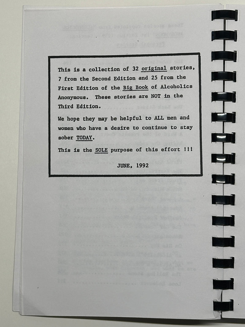 Complete Set of Stories No Longer In Print from the 1st and 2nd Edition Big Books Recovery Collectibles