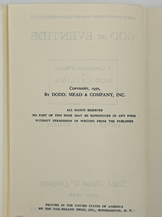 God At Eventide - Edited by A.J. Russell