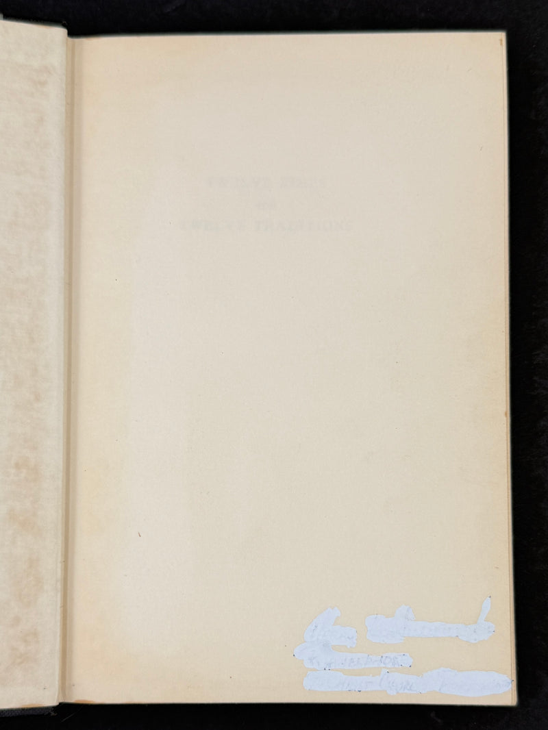 Twelve Steps and Twelve Traditions | Third Printing — December 1958 — RDJ