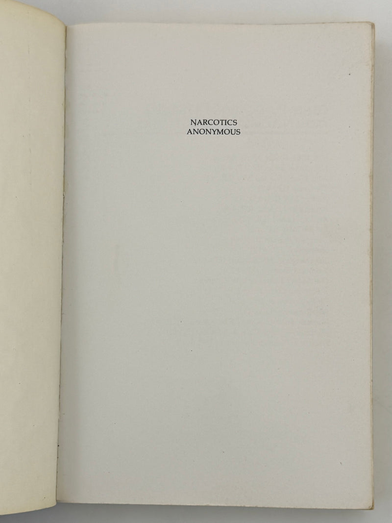 Narcotics Anonymous — Fourth Edition, First Softcover Printing | 1988