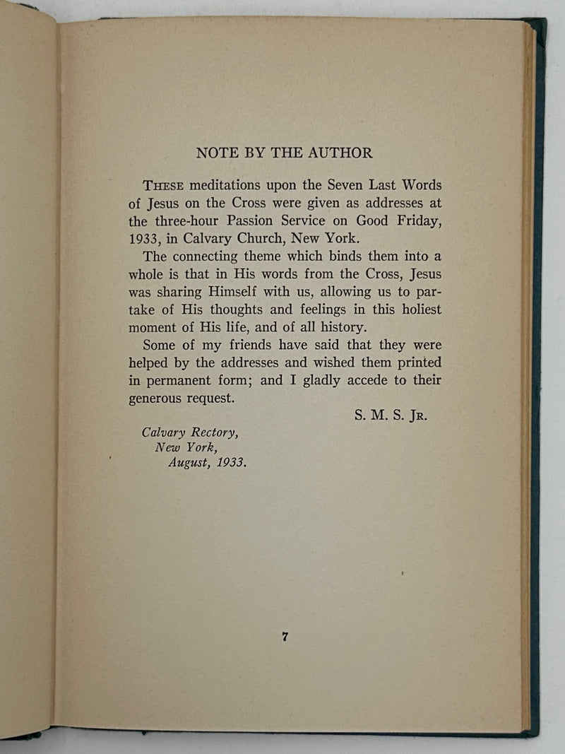 Christ’s Words From The Cross by Samuel M. Shoemaker
