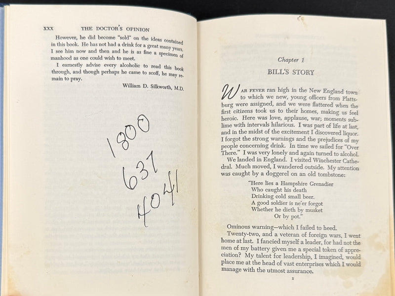 1976 Alcoholics Anonymous Big Book – Third Edition, First Printing – (ODJ)
