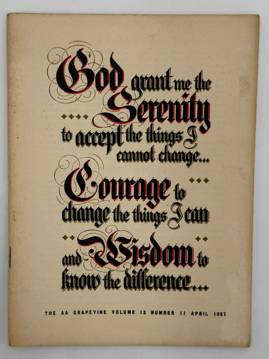 AA Grapevine from April 1957