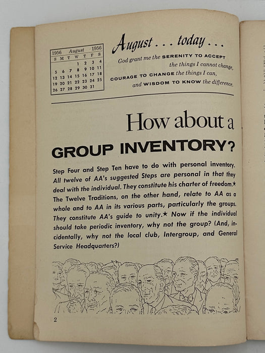 AA Grapevine from August 1956 - How About A Group Inventory?