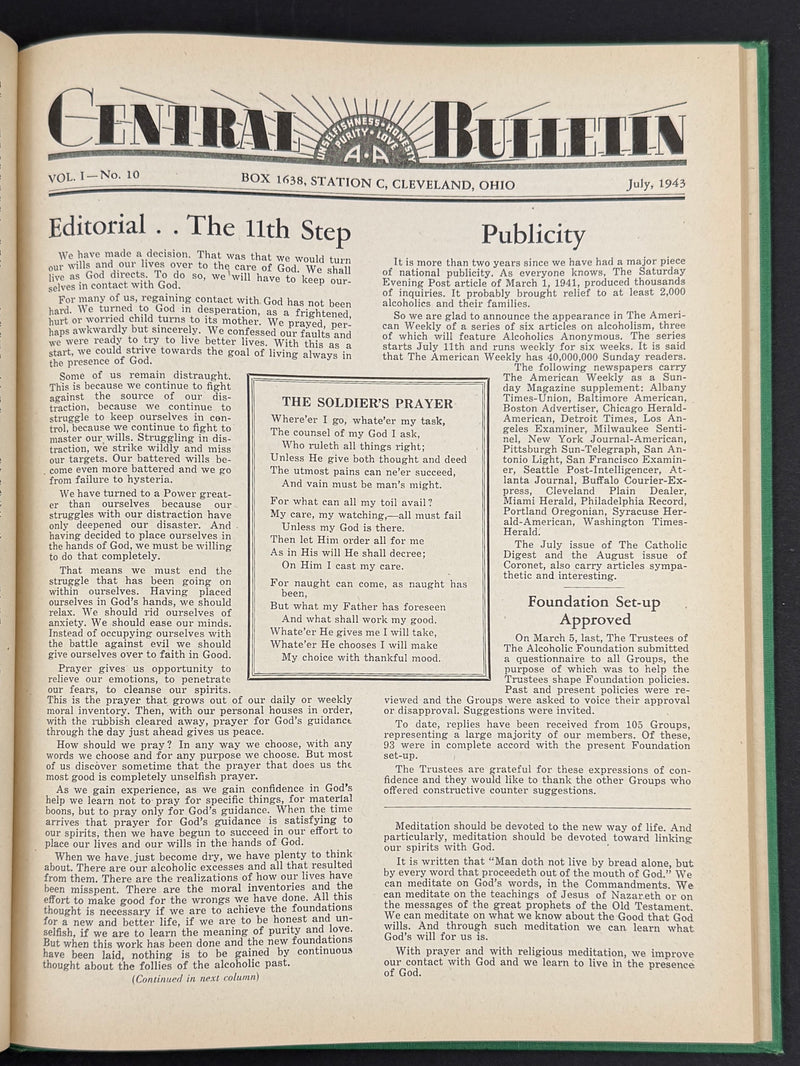 The Cleveland Central Bulletin Collection — Original Bound Volumes, 1942–1962