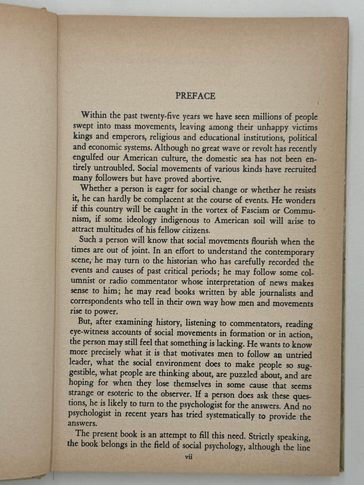 The Psychology of Social Movements by Hadley Cantril
