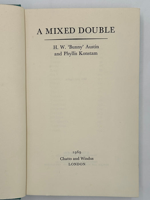 A MIXED DOUBLE: H. W. 'Bunny' Austin and Phyllis Konstam