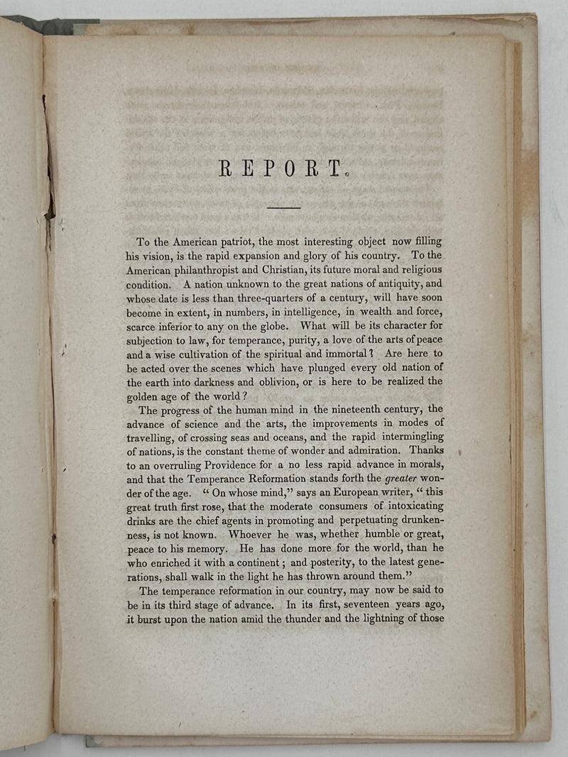 Report of the Executive Committee of the American Temperance Union - 1844