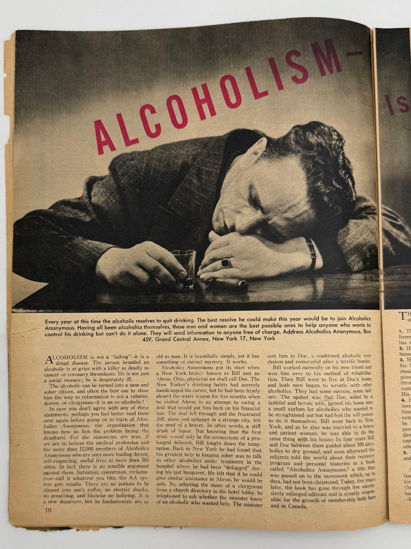 The Family Circle Magazine from January 1945 - Alcoholism is There a Cure?