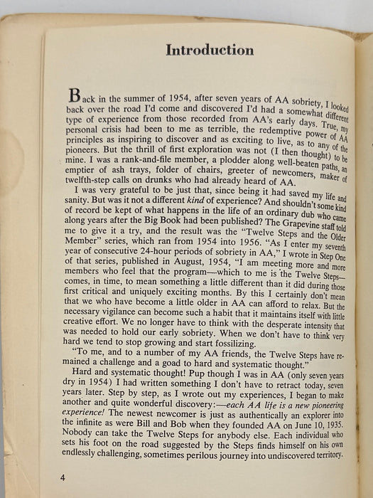 Twelve Steps and the Older Member - Third Printing from 1965