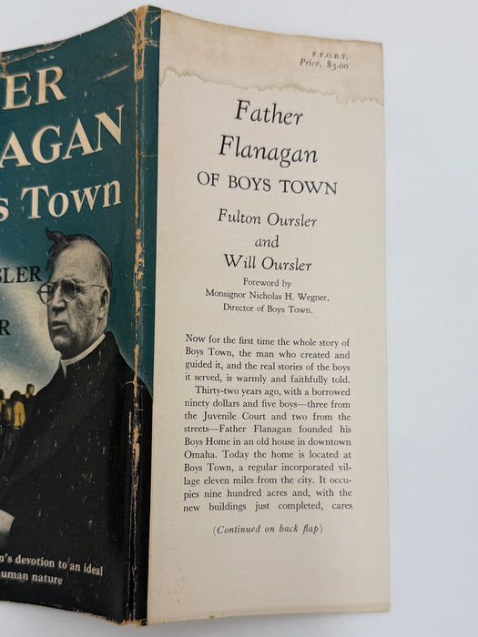 Father Flanagan of Boys Town by Fulton Oursler and Will Oursler