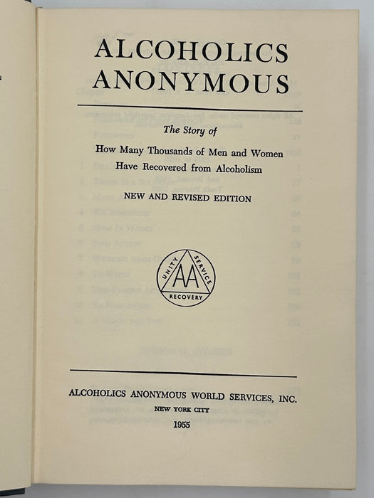 Alcoholics Anonymous Second Edition Big Book 10th Printing - RDJ