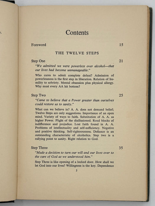 Alcoholics Anonymous Twelve Steps and Twelve Traditions - First Printing from 1953 - ODJ