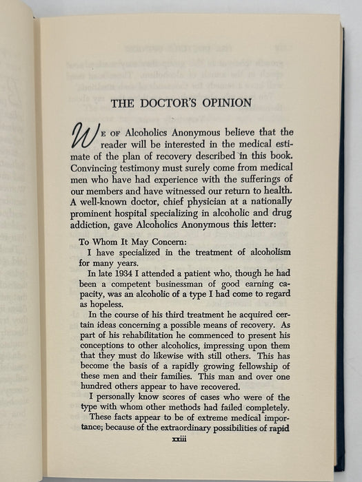 1976 Alcoholics Anonymous Big Book – Third Edition, First Printing – (ODJ)
