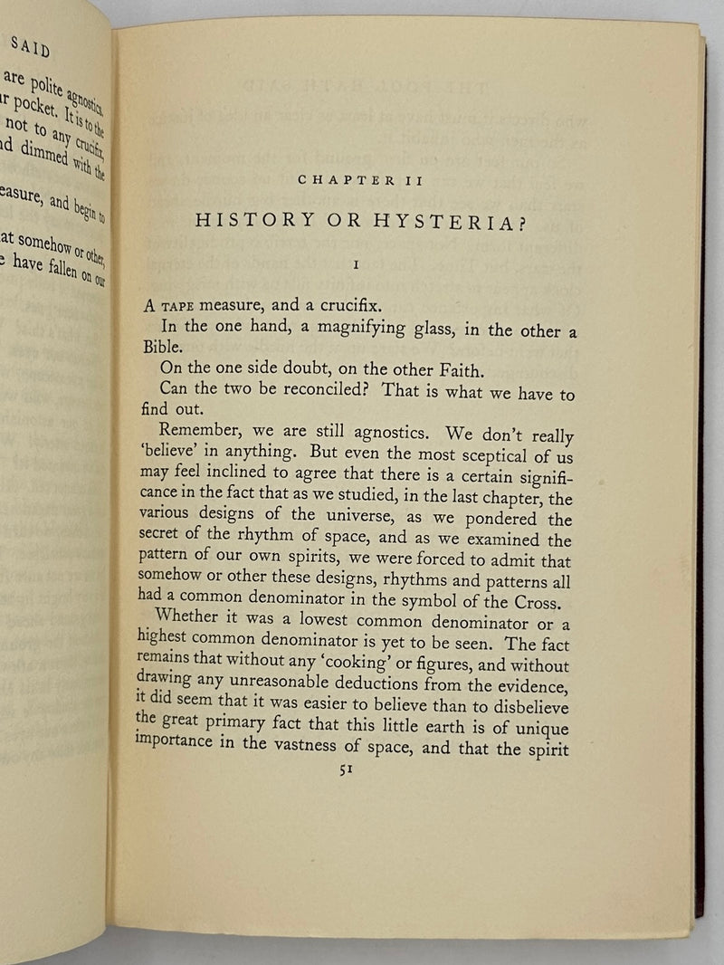 The Fool Hath Said by Beverly Nichols - First printing from 1936 - ODJ