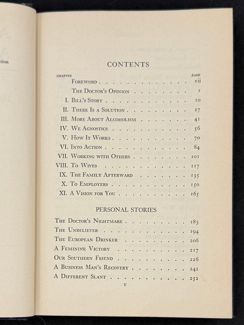 Alcoholics Anonymous — First Edition, Twelfth Printing (October 1948) with Original Dust Jacket