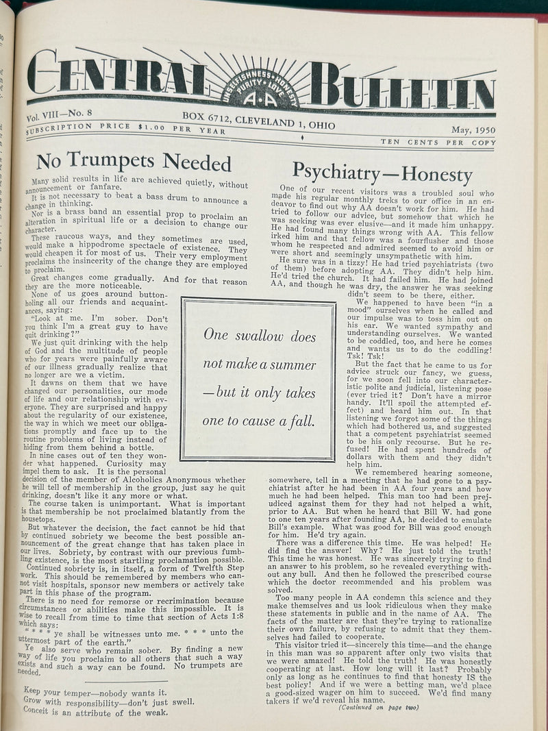 The Cleveland Central Bulletin Collection — Original Bound Volumes, 1942–1962
