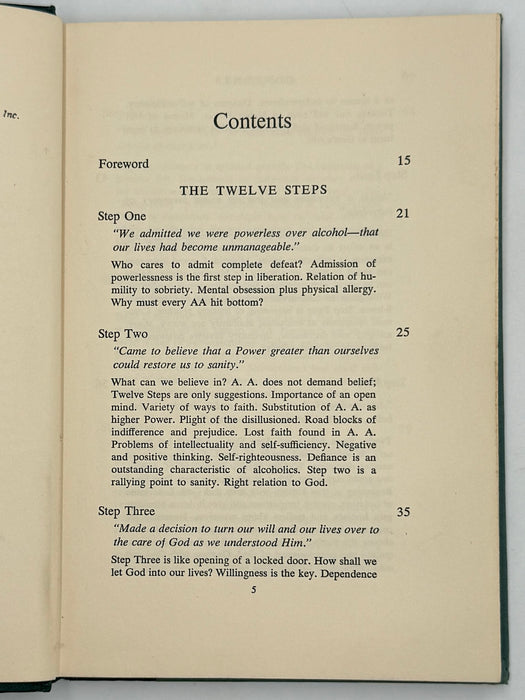 Twelve Steps And Twelve Traditions - 2nd Printing