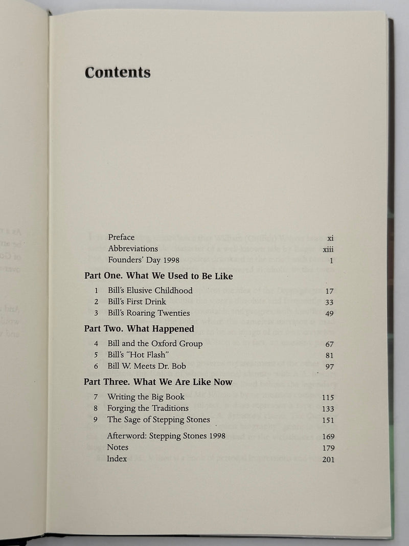 Bill W. and Mr. Wilson: The Legend and Life of A.A.'s Co-founder - 2000 Hardcover ODJ - Ex-Library