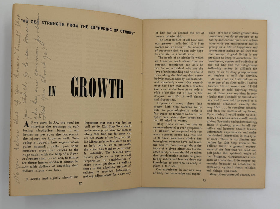 AA Grapevine from December 1951 - Lasker Award