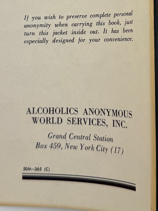 Alcoholics Anonymous Second Edition 7th Printing from 1965 - ODJ