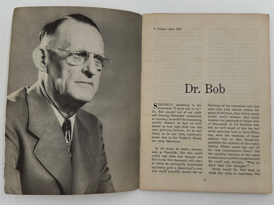 AA Grapevine from January 1951 - Tribute to Dr. Bob