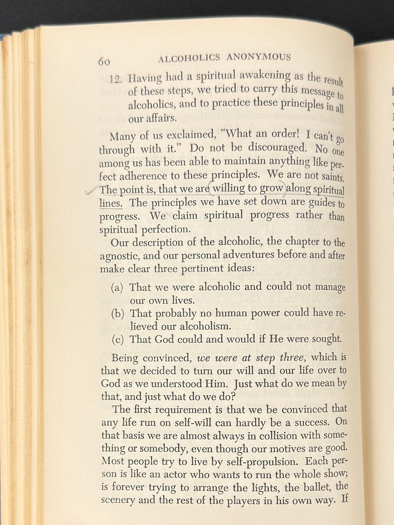 Alcoholics Anonymous Second Edition 4th Printing from 1960 - ODJ