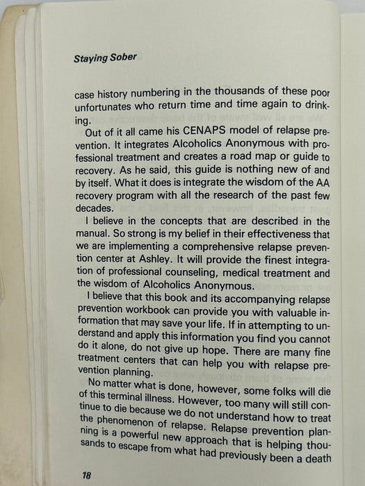 Staying Sober by Terence T. Gorski and Marlene Miller