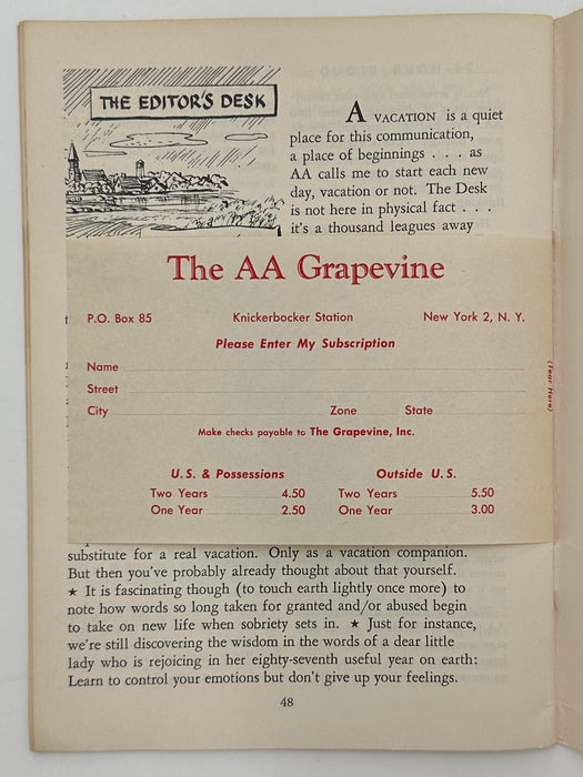 AA Grapevine from July 1956