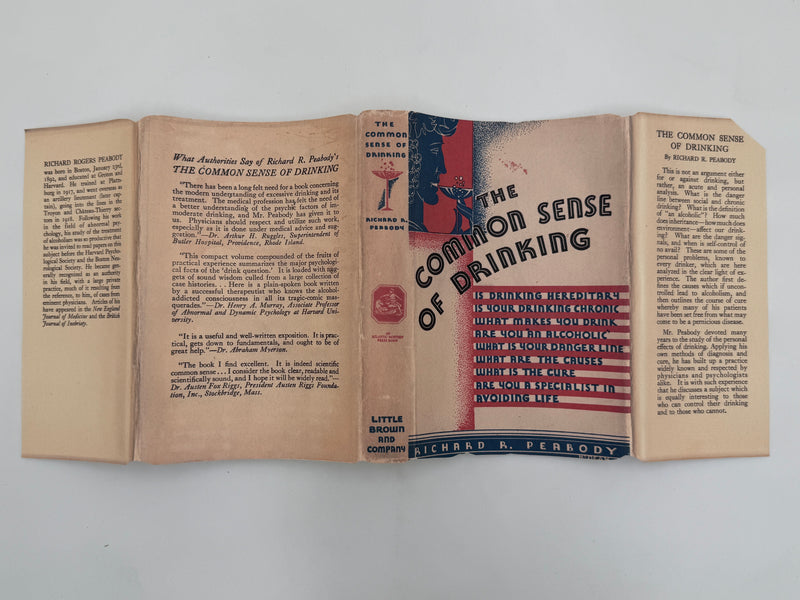 The Common Sense of Drinking by Richard R. Peabody - First Printing from April 1931 - RDJ