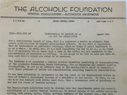 The Alcoholic Foundation Bulletin #7 from 1949 Recovery Collectibles