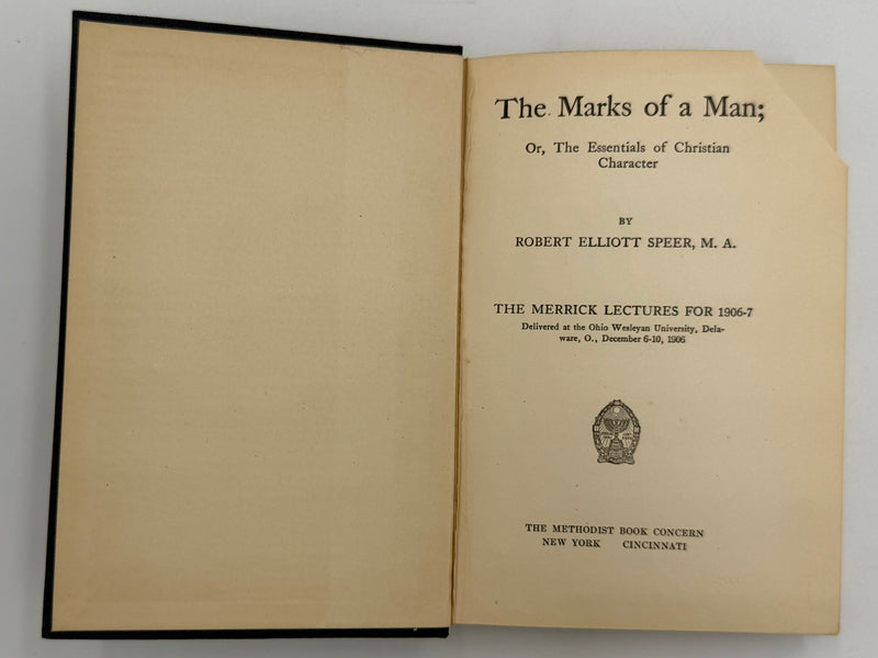 The Marks of a Man by Robert Speer
