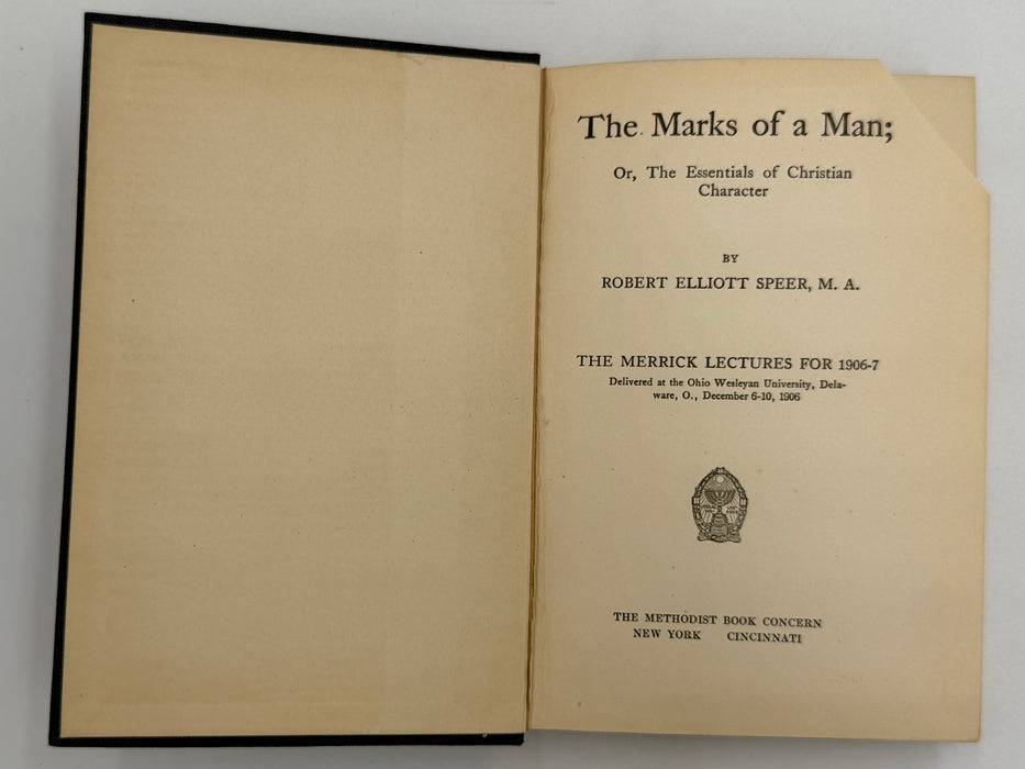 The Marks of a Man by Robert Speer