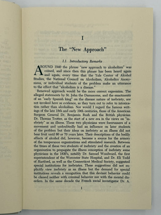 The Disease Concept of Alcoholism by E.M. Jellinek
