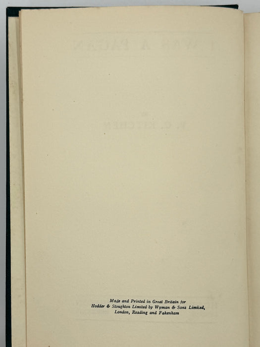 I Was a Pagan — V. C. Kitchen (Hodder & Stoughton, London 1934) — Original Dust Jacket — Oxford Group Memoir