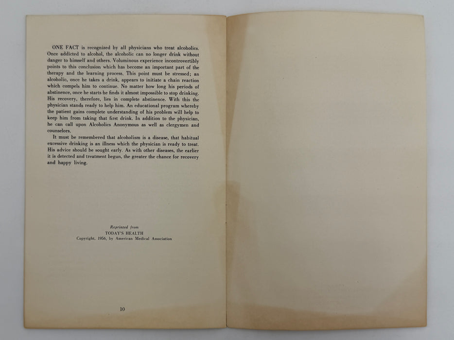 Alcoholism is a Disease - NCA Pamphlet