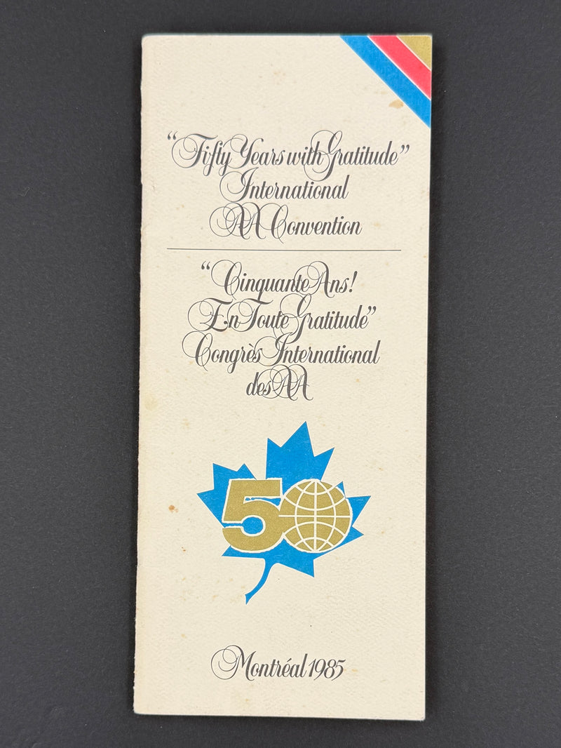 Alcoholics Anonymous 50th Anniversary — 1985 Montreal International Convention Collection