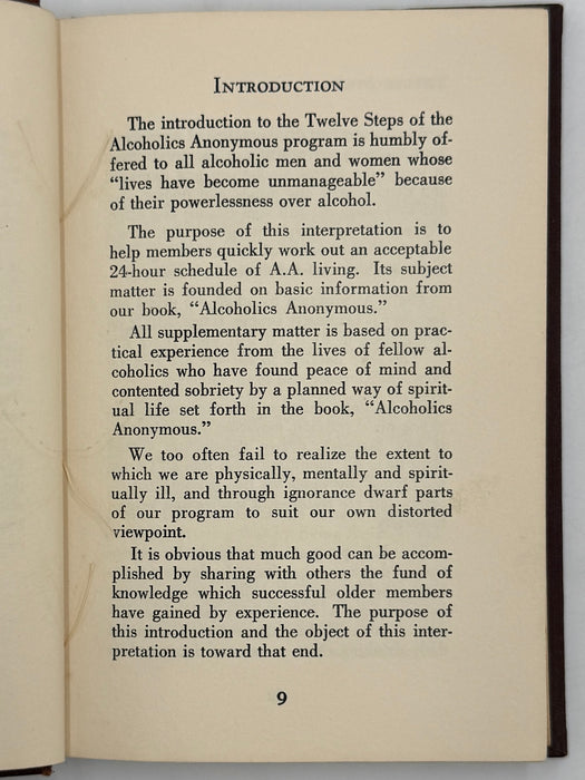 The Little Red Book: An Interpretation Of The Twelve Steps of the Alcoholics Anonymous Program - 1950