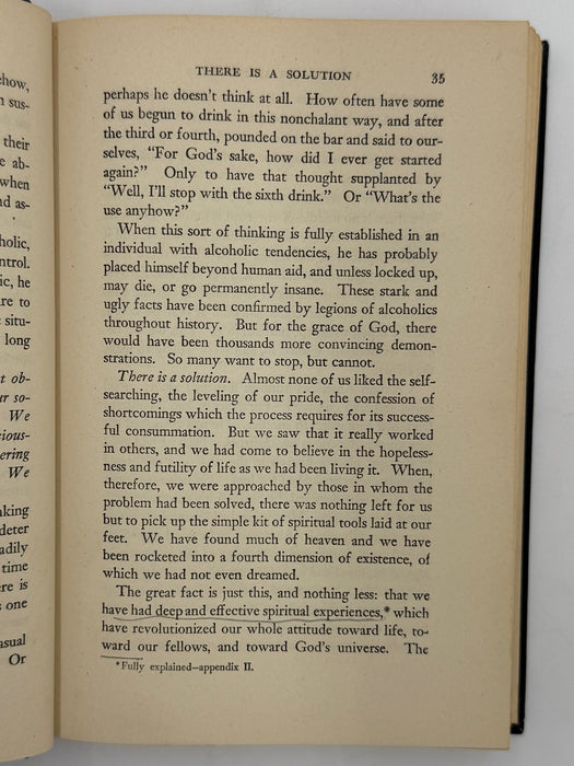 Alcoholics Anonymous First Edition 10th Printing from 1946 - ODJ